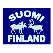 Finland älg- & renvykort