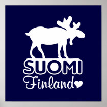 Finland älgaffisch