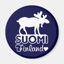 Finland älgmagnet magneter för kylskåp