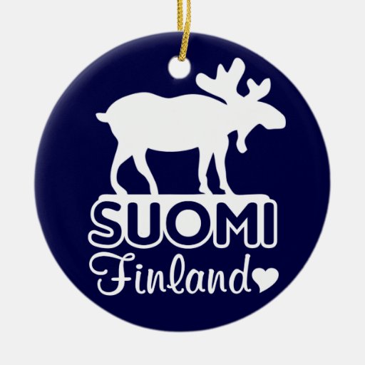 Finland älgprydnad julgransdekorationer