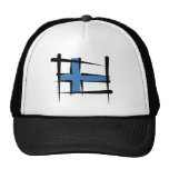 Finland borstar flagga baseball hat