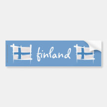 Finland borstar flagga bildekaler