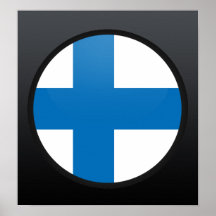 Finland cirklar den kvalitets- flagga affisch
