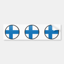 Finland cirklar den kvalitets- flagga bildekaler