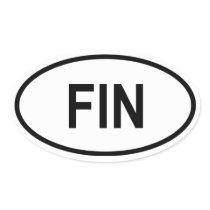 Finland "FENA ", Ovala Klistermärken