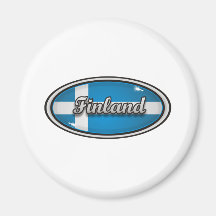 Finland flagga 1 magneter för kylskåp