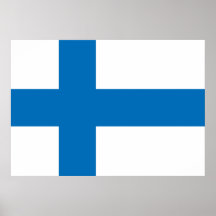 Finland flagga affischer