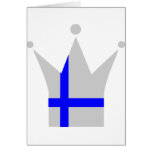 Finland flagga hälsningskort