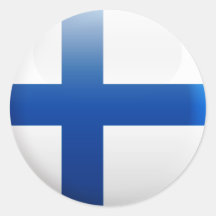Finland flagga klistermärke
