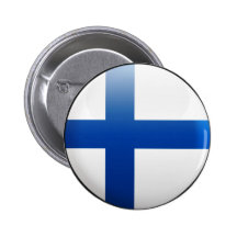 Finland flagga knapp med nål