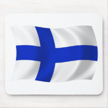Finland flagga Mousepad Mus Mattor