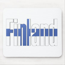 Finland flagga musmattor