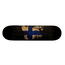 Finland flagga skateboard deck
