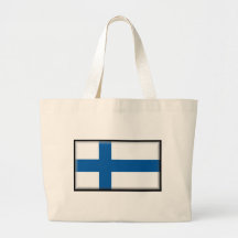 Finland flagga tygkasse