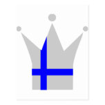 Finland flagga vykort
