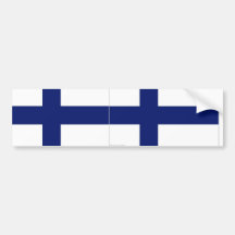 Finland flaggabildekal
