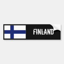 Finland flaggabildekal