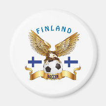 Finland fotbolldesigner kylskåpmagneter