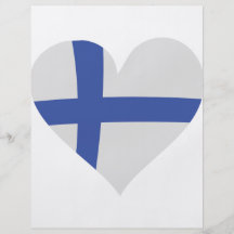 Finland hjärtasymbol flyg blad