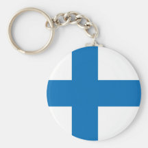 Finland högkvalitativ flagga nyckel ring