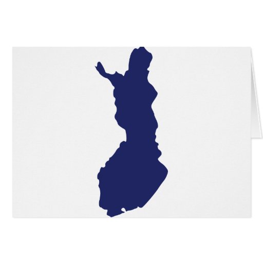 Finland karta hälsningskort