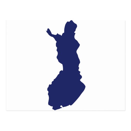 Finland karta vykort