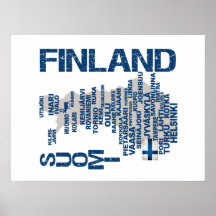 FINLAND KARTLÄGGER affischen