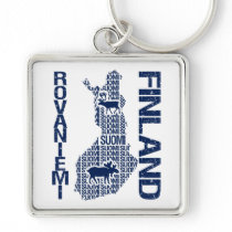 FINLAND KARTLÄGGER nyckel- kedjar - Rovaniemi