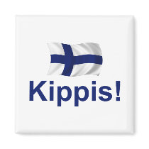 Finland Kippis! (Jubel!) Kylskåpsnagnet