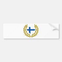 finland-laurel-heart. bildekal