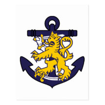 Finland marinflagga vykort