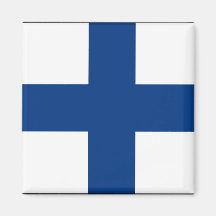 Finland med gränsen, Finland flagga Magnet För Kylskåp