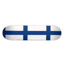 Finland med gränsen, Finland flagga Anpassningsbara Skateboard