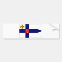 Finland presidentflagga bildekal