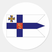 Finland presidentflagga klistermärke