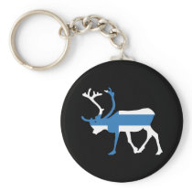Finland ren Keychain