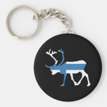 Finland ren Keychain Nyckelring