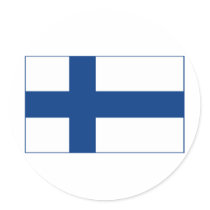 Finland sjunker runda klistermärken