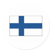 Finland SJUNKER landskamp Rund Klistermärke