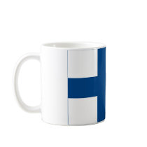 Finland sjunker stor vit rånar kaffe koppar