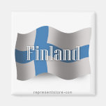 Finland som vinkar flagga magneter
