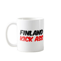 Finland sparkar röven kaffe mugg