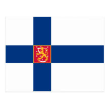 Finland statlig flaggavykort