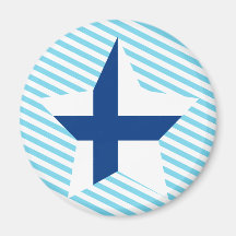 Finland stjärna kylskåpmagneter