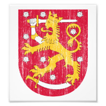 Finland vapensköld fototryck