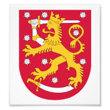 Finland vapensköld fototryck