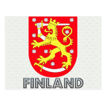 Finland vapensköld vykort