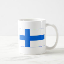 Finlandssvensk flagga mugg