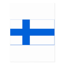 Finlandssvensk flagga vykort