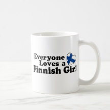 Finlandssvensk flicka mugg